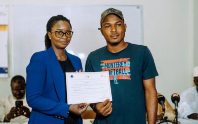 Cérémonie de remise d’attestations de formation aux bénéficiaires du secteur de l’automobile !
